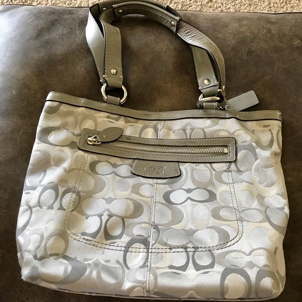 Coach gray purse